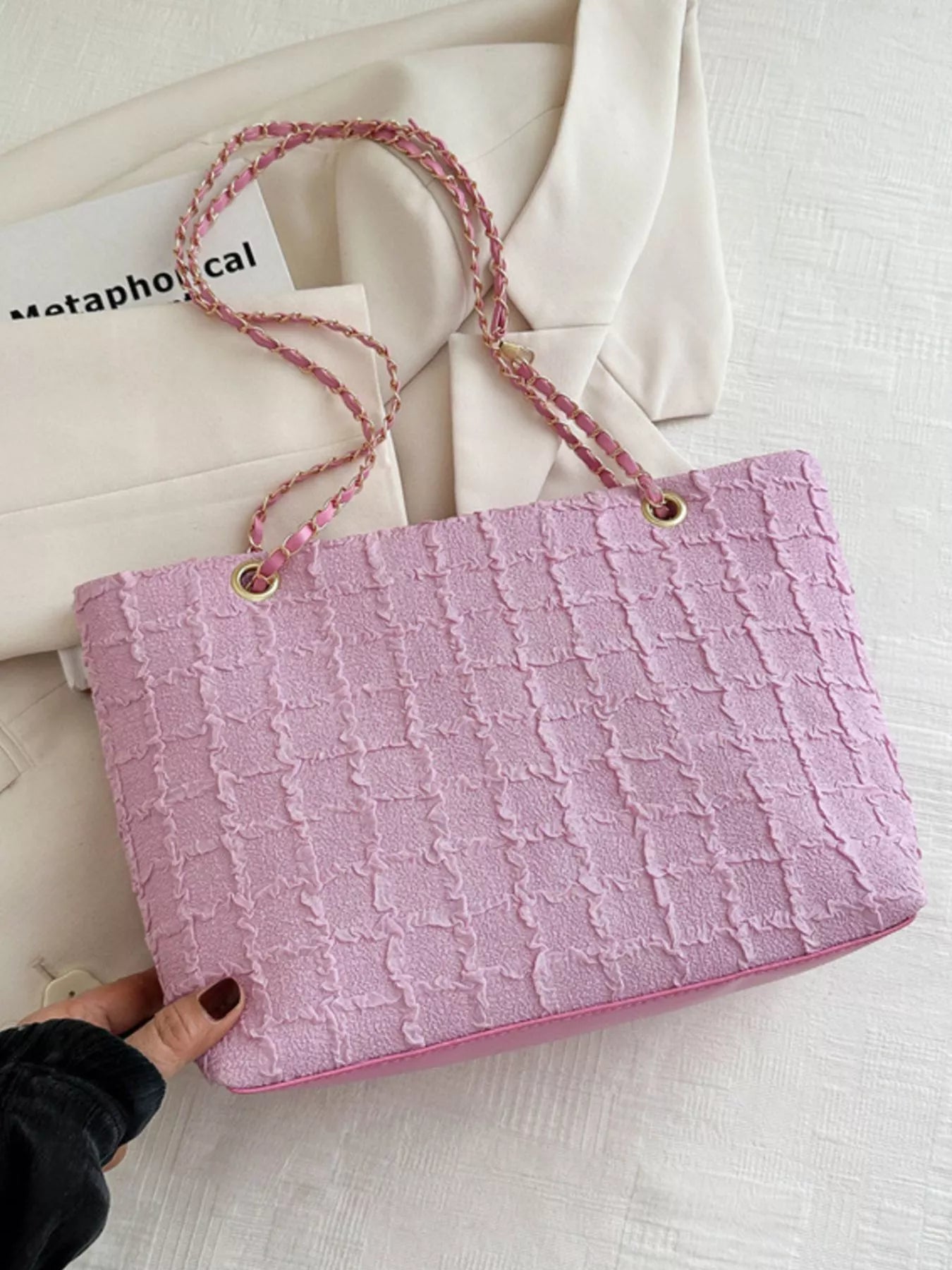 Tweed Chain Shoulder Bag