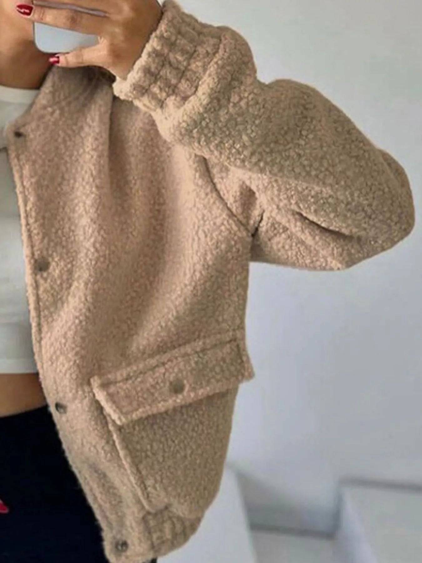 Sherpa Snap-Down Jacket