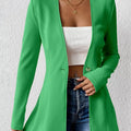 Single-Button Long Sleeve Blazer