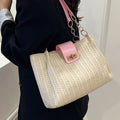 Woven Straw Shoulder Bag
