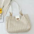 Woven Straw Shoulder Bag