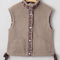 Side Bows Sherpa Fleece Vest