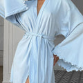 Tie Waist Kimono Sleeve Lounge Nightgown