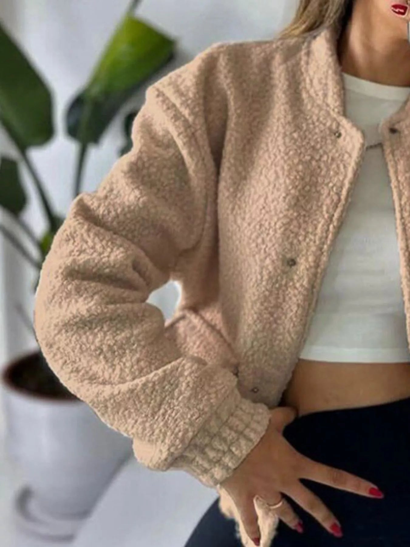 Sherpa Snap-Down Jacket