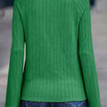 Textured Knit Long Sleeve T-Shirt