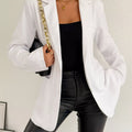 Lapel Collar Long Sleeve Blazer