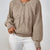 Cable Knit Long Sleeve Sweater Khaki