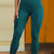 Wide Waistband Sports Leggings Teal